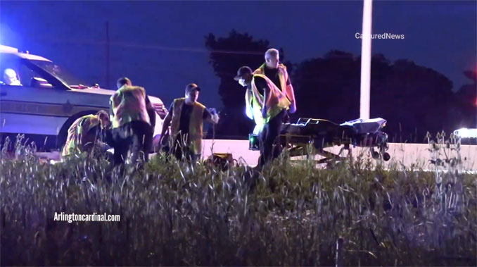 Rollover crash on southbound Route 53 south of Rand Road near Palatine
