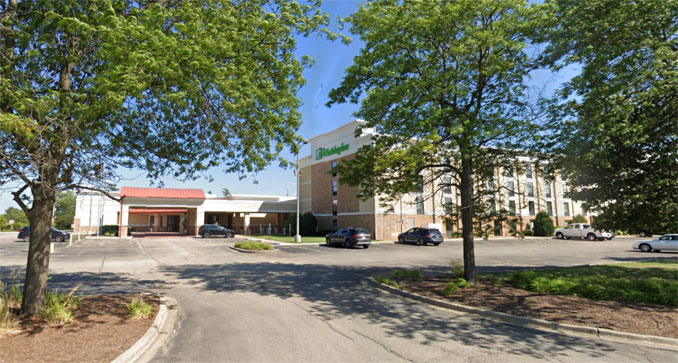 Holiday Inn Gurnee at 6161 West Grand Avenue Gurnee (Map data ©2022 Google)