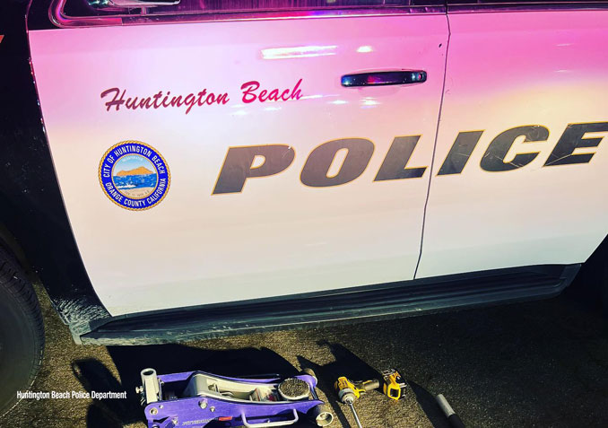 Huntington Beach Police catch catalytic converter thieves overnight (SOURCE: Huntington Beach Police Department)