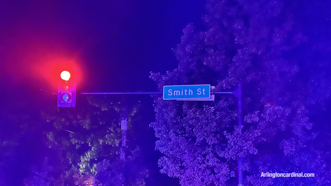 Crash scene at Palatine Road and Smith Street in Palatine around 1:00 a.m. Sunday, August 21, 2022