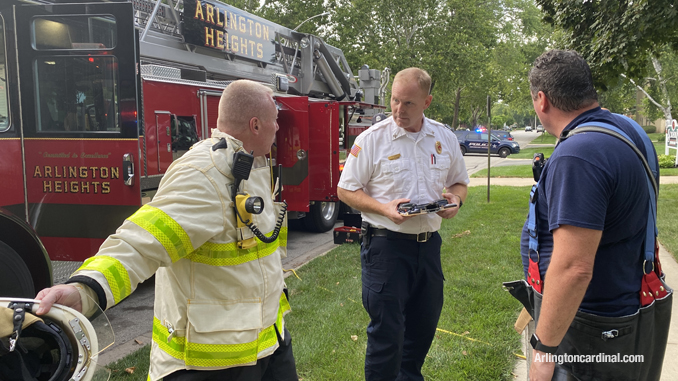 Chiefs on the scene discuss the best remedy for clearing a chemical from a residential building and preventing ongoing exposure inside the building