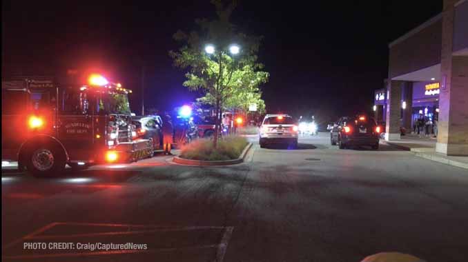 Emergency medical scene on Lake Street in Mundelein (PHOTO CREDIT: Craig/CapturedNews)