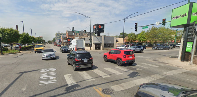 Kedzie Avenue and 47th Street Chicago (Image capture August 2021 ©2022)
