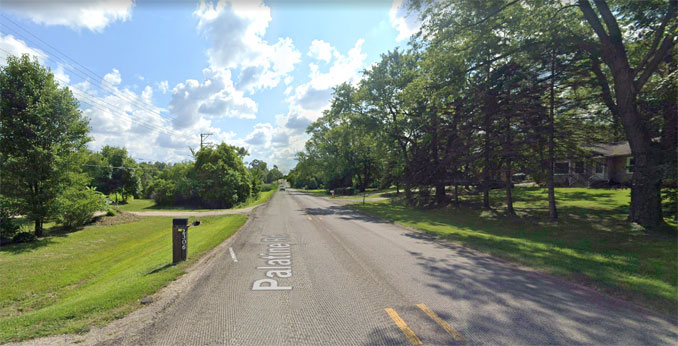 Block of 2200 Palatine Road near Poteet Avenue Inverness (Image captured August 2021 ©2022 Google)