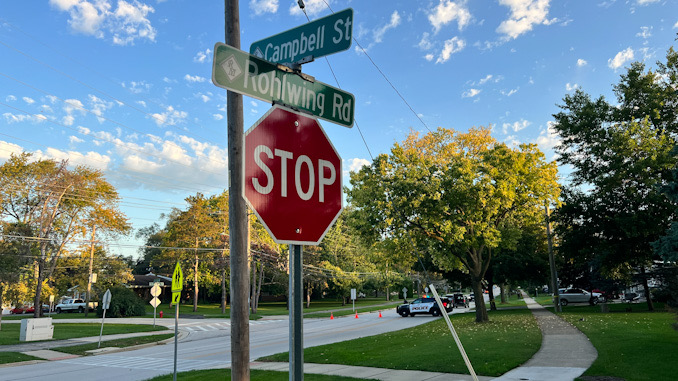 Police investigation on Rohlwing Road north of Campbell Street in Rolling Meadows Wednesday morning, September 21, 2022.