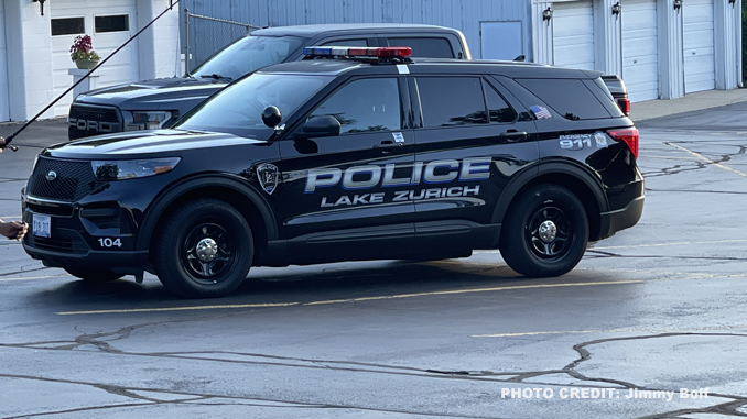 Police from Lake Zurich on scene mutual aid for Antioch Police Department in the block of 1000 North Main Street in Antioch during the investigation of a homicide involving a shooting (PHOTO CREDIT: Jimmy Bolf)