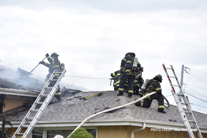 Fire scene at a house fire on Mount Prospect Road in Des Plaines, Monday, September 26, 2022 (PHOTO CREDIT: Max Weingardt)