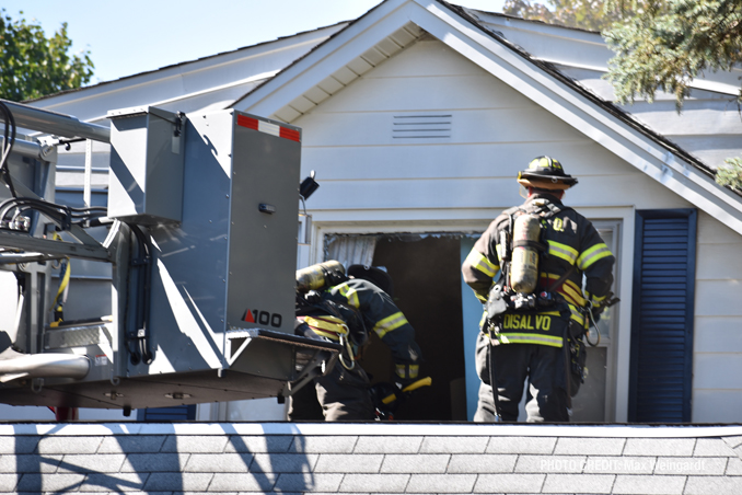 Fire scene at house fire on Western Avenue in Highland Park, Friday, September 30, 2022