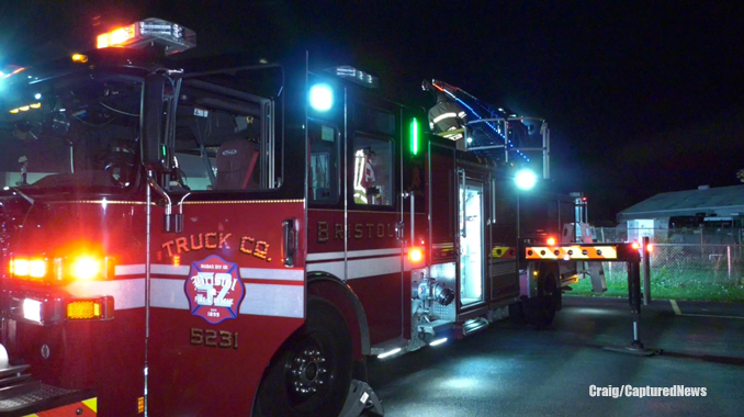 Fire scene at Gander RV on Saturday night, September 4, 2022 (Craig/CapturedNews)