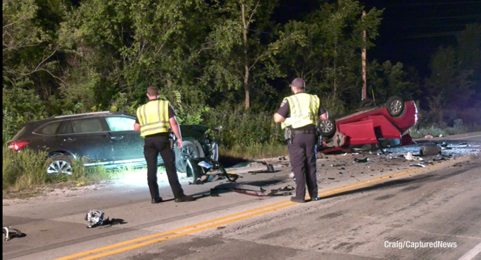 Investigation of a serious crash on Route 60 just east of Wilson Road near Volo in Wauconda Township (Craig/Wauconda Township)