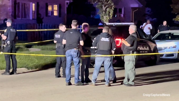 Crime scene investigation in Zion after police-involved shooting on Thursday, September 8, 2022 (PHOTO CREDIT: Craig/CapturedNews)