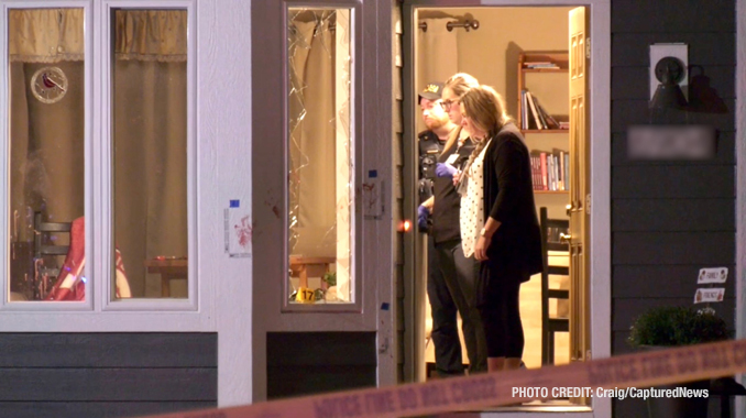 Scene in Kenosha, Wisconsin where an intruder in a home invasion was killed by the homeowner (PHOTO CREDIT: Craig/Captured News).