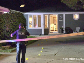 Scene in Kenosha, Wisconsin where an intruder in a home invasion was killed by the homeowner (PHOTO CREDIT: Craig/Captured News)