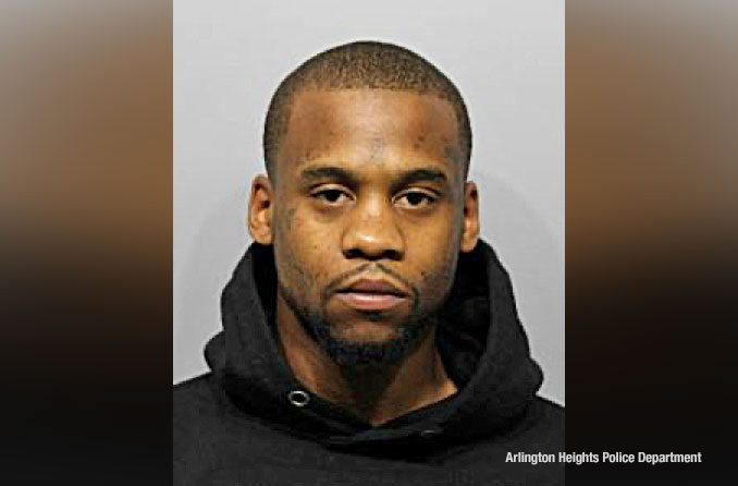 Terrell L. Davidson, charged with possession of stolen motor vehicle at the scene of a catalytic converter theft in progress (SOURCE: Arlington Heights Police Department)