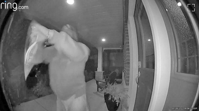 Unknown woman takes mail out of mailbox just before 1:00 a.m. on Tuesday, September 6, 2022 (ring camera/neighbors app).