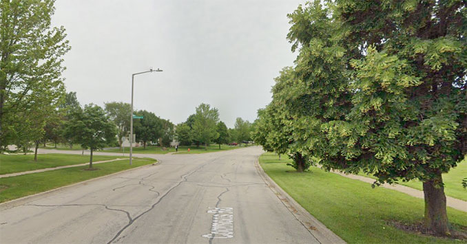 Commons Road and Conestoga Road in Naperville (Image capture June 2019 ©2022)