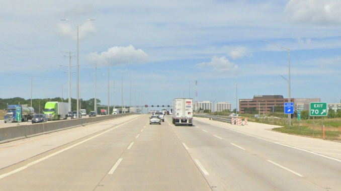 I-90 West, Mile Marker 71 just east of Arlington Heights Road (Image capture July 2022 ©2022 Google)