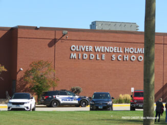 Lockdown scene at Holmes Middle School on Tuesday, October 4, 2022 (PHOTO CREDIT: Max Weingardt)