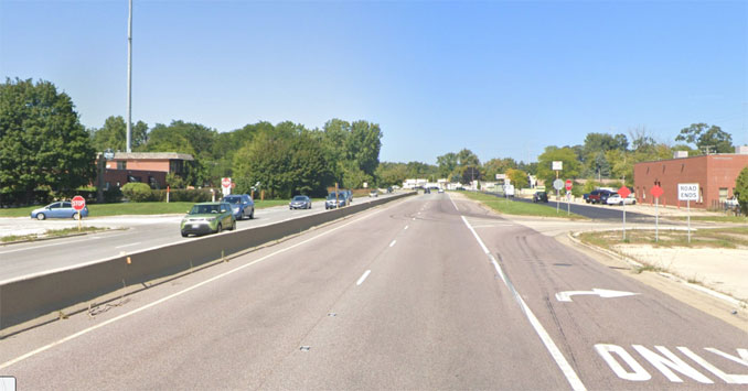 Route 41 and Washington Avenue nearLake Bluff (Image capture September 2022 ©2022 Google)