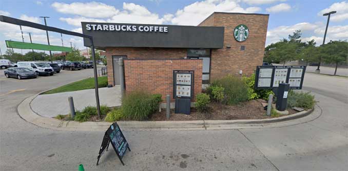 Starbucks, 1808 South Arlington Heights Road, Arlington Heights (Image captured August 2021 ©2022 Google)
