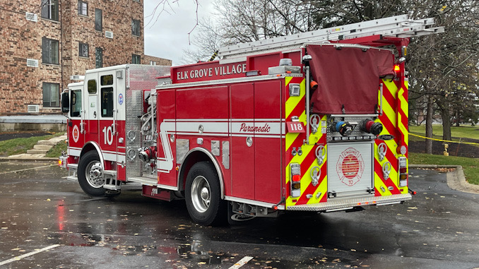 Roof turn off apartment building in high winds in Elk Grove Village Saturday, November 5, 2022. Roof turn off apartment building in high winds in Elk Grove Village Saturday, November 5, 2022.