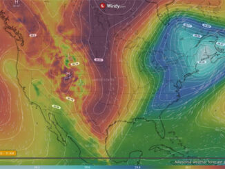 Air Pressure/Wind Direction for Saturday, November 12, 2022 11:00 a.m. (SOURCE: Windy.com)