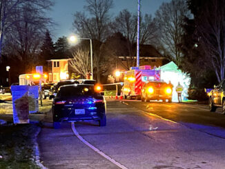 View south toward the crime scene on Acacia Terrace in Buffalo Grove on Wednesday, November 30, 2022