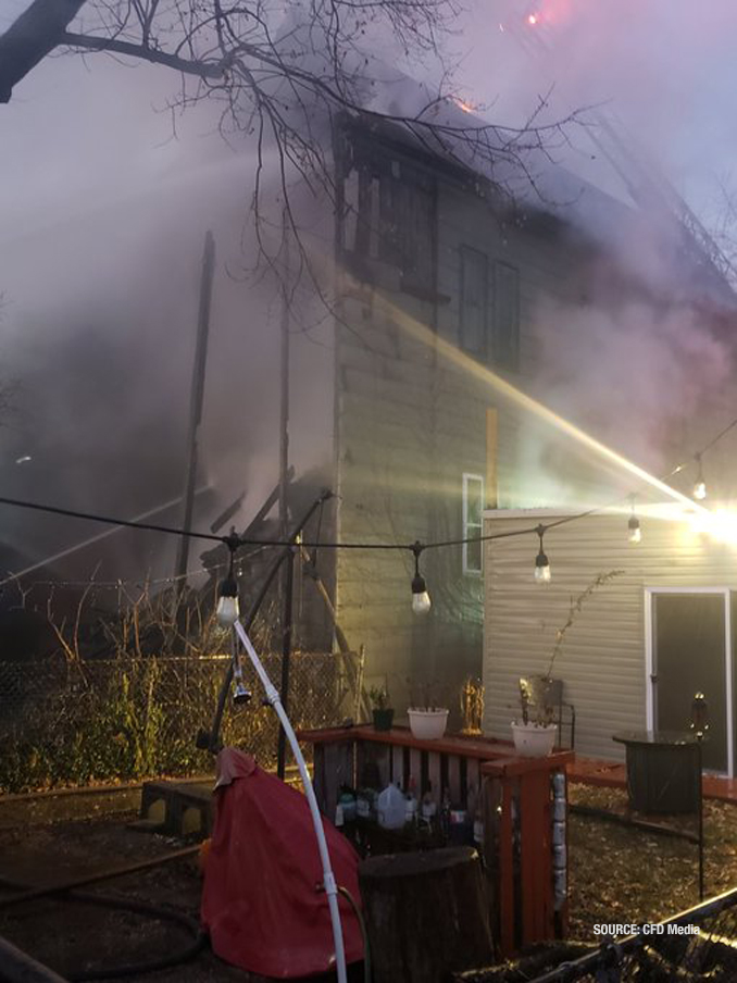 Fatal house fire on Sawyer Avenue in Chicago, where a fatality occurred on Tuesday, November 22, 2022 (SOURCE: CFD Media)