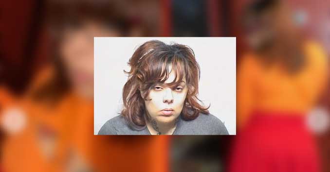 Kellee Holmes, Reckless Discharge of a Firearm defendant (SOURCE: Lake County Sheriff's Office); blurred background from Instagram)