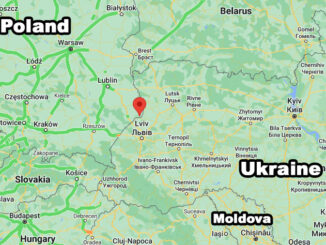 Poland, Ukraine, Moldova (Map data ©2022 Google)