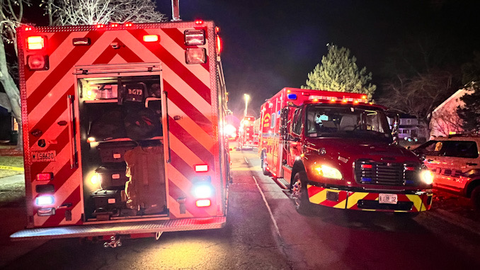 Photo at the scene of a fatal trench collapse on Aspen Drive in Buffalo Grove on Monday, December 12, 2022