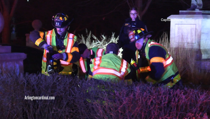 Car crash with Metra train at Arlington Heights Road and Northwest Highway on Thursday, December 8, 2022.