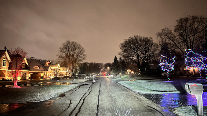 View looking south on Forrest Avenue in the neighborhood where a residential burglary occurred on Sunday, December 11, 2022