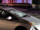 Damaged Toyota Prius after the vehicle was involved in a collision with a pedestrian that was walking a dog on Kirchoff Road west of Dove Street in Rolling Meadows, Friday, December 9, 2022