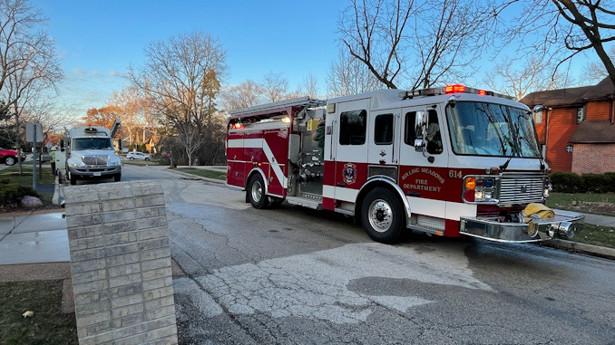 Scene of gas leak that filled a house with gas in the block of 2600 South Benton Street in Rolling Meadows, Palatine Township on Thursday, December 1, 2022