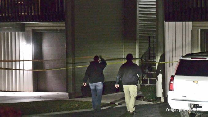 Photo from the crime scene in Fox Lake, where a homicide occurred inside a condo on Mineola Road Monday night, December 12, 2022 (PHOTO CREDIT: Craig/Captured News)