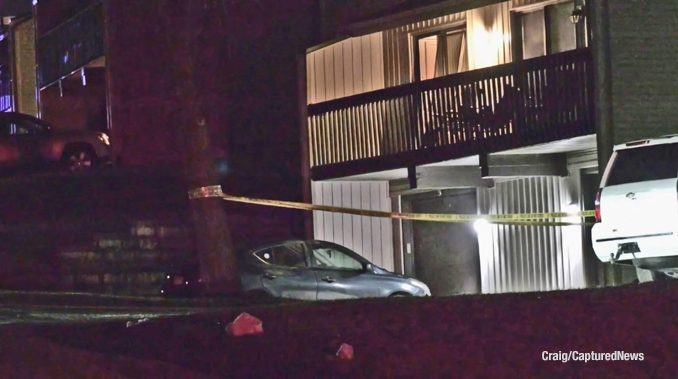 Photo from the crime scene in Fox Lake, where a homicide occurred inside a condo on Mineola Road Monday night, December 12, 2022 (PHOTO CREDIT: Craig/Captured News)