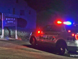 Entrance to Mineola Marine where a homicide occurred inside a condo on Mineola Road Monday night, December 12, 2022 (PHOTO CREDIT: Craig/Captured News)