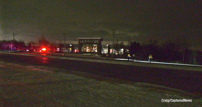 Lake Zurich police at the scene of a fatal hit-and-run crash on Rand Road near LA Fitness Saturday night, December 17, 2022