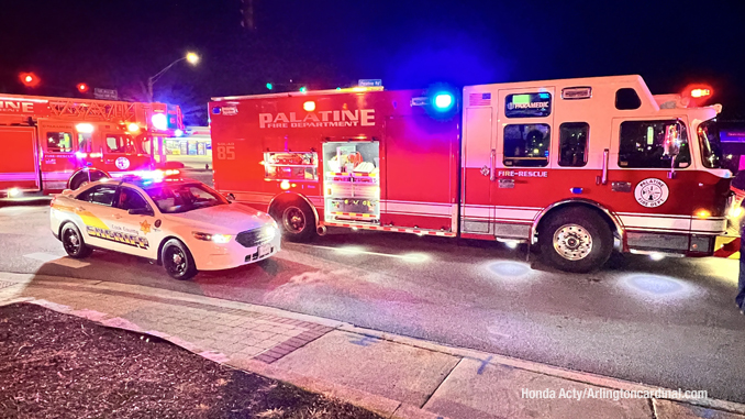 Honda Acty after a rollover crash on Palatine Road west of Northwest Highway, Sunday December 4, 2022.