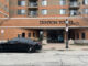 Police investigators at the front entrance at Dunton Tower Apartments, 55 South Vail Avenue on Tuesday, January 25, 2023