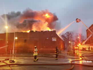 Factory fire at 4537 West Fulton Street in Chicago (SOURCE: CFD Media)