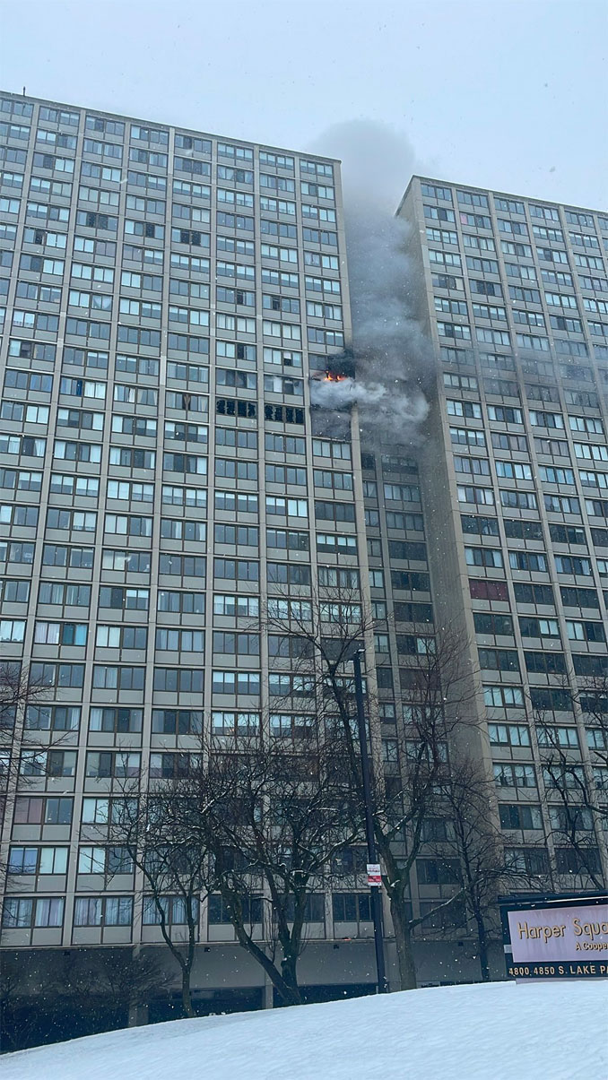 Chicago Fire Department South Lake Park Avenue high-rise fire (SOURCE: CFDmedia)
