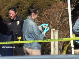 Collecting evidence at homicide scene Near Montibello Drive and P Court in Hanover Park.