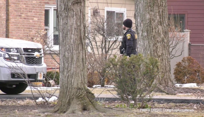 Lake County Sheriffs Office at the scene of a child adduction and stolen auto investigation in unincorporated Libertyville Thursday, February 23, 2023 (PHOTO CREDIT: Craig/CapturedNews)