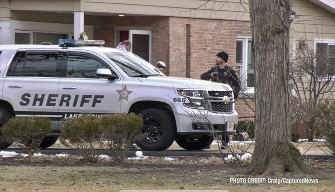 Lake County Sheriffs Office at the scene of a child adduction and stolen auto investigation in unincorporated Libertyville Thursday, February 23, 2023 (PHOTO CREDIT: Craig/CapturedNews)