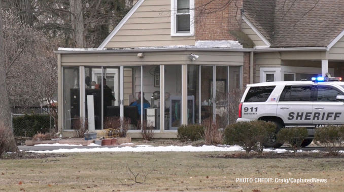 Lake County Sheriffs Office at the scene of a child adduction and stolen auto investigation in unincorporated Libertyville Thursday, February 23, 2023 (PHOTO CREDIT: Craig/CapturedNews)