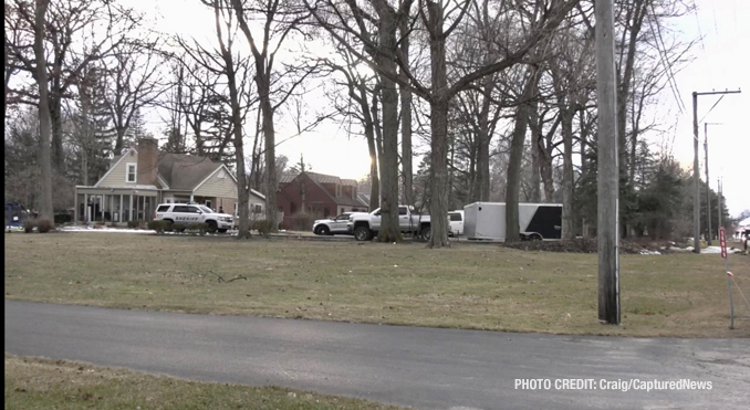 Lake County Sheriffs Office at the scene of a child adduction and stolen auto investigation in unincorporated Libertyville Thursday, February 23, 2023 (PHOTO CREDIT: Craig/CapturedNews)