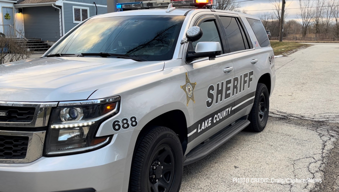 Lake County Sheriffs Office at the scene of a child adduction and stolen auto investigation in unincorporated Libertyville Thursday, February 23, 2023 (PHOTO CREDIT: Craig/CapturedNews)