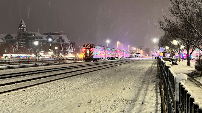 Metra Police investigating a fatal train vs pedestrian incident at the downtown Metra train station with Arlington Heights police also on scene.